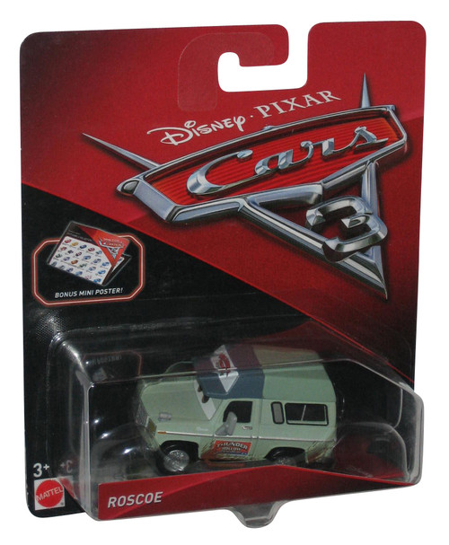 Disney Pixar Cars 3 Movie Roscoe The Promoter Die Cast Toy Car