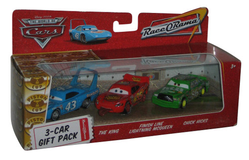 Disney Cars Race-O-Rama Gift Pack - (The King / Chick Hicks / Finish Line Lightning McQueen)