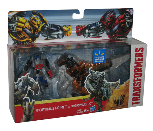 Transformers Age of Extinction (2013) Optimus Prime & Grimlock Figure Set - (Walmart Exclusive)