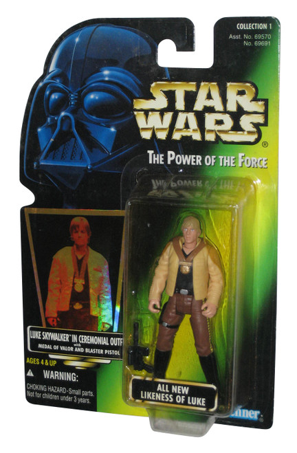 Star Wars Power of The Force All New Likeness of Luke Green Card Figure