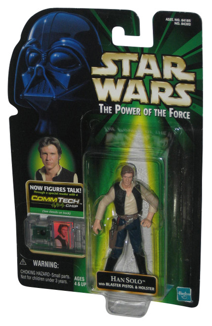 Star Wars Power of The Force Green Card Han Solo Figure w/ Blaster Pistol & Holster