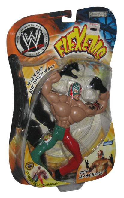 WWE Smack Down Rey Mysterio Flexems (2003) Jakks Pacific Figure