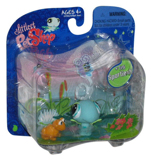 Littlest Pet Shop Sportiest Green Dragonfly with Frog Toy Figure #715