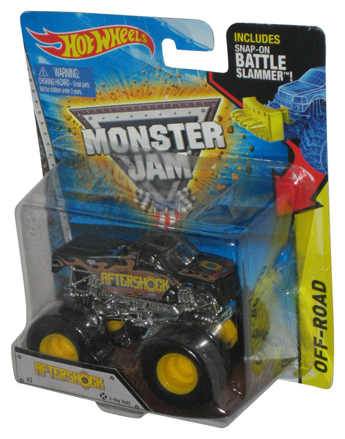 Hot Wheels Monster Jam (2015) Aftershock 1:64 Toy Truck #2 w/ Battle Slammer