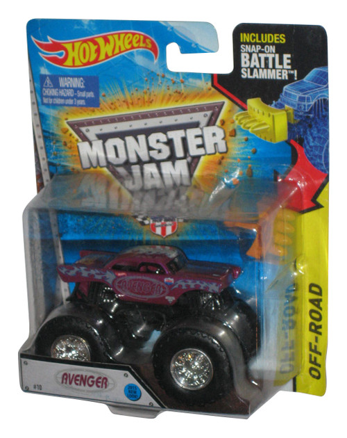 Hot Wheels Monster Jam (2015) Avenger Toy Truck #19 w/ Battle Slammer