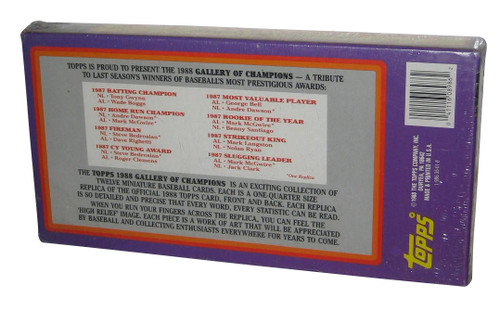 Gallery of Champions (1988) Topps Baseball Aluminum Card Replica Set