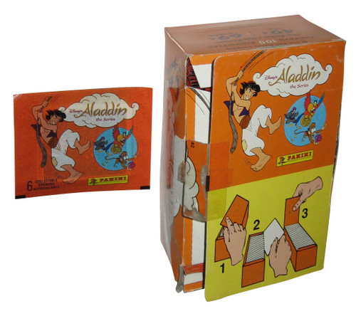 Disney Aladdin The Series Baio Italy Panini Album Sticker Box - (100 Packs)