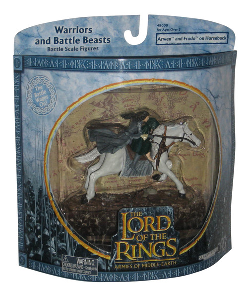 Lord of The Rings Warriors & Battle Beasts Arwen Frodo On Horseback Figure