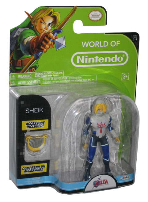 World of Nintendo Legend of Zelda Sheik Toy Figure w/ Harp Accessory