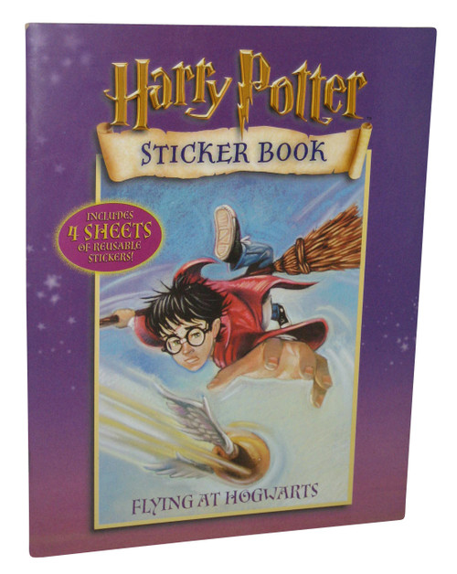 Harry Potter Flying At Hogwarts Sticker Book - (4 Reusable Sheets of Stickers)