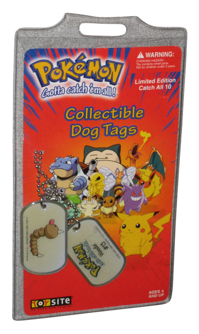 Pokemon Collectible (1999) Toy Site Weedle #13 Dog Tag