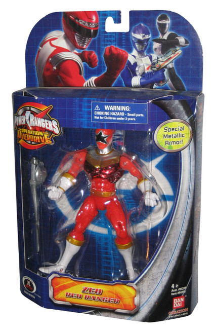Power Rangers Operation Overdrive Zeo Red Ranger Figure w/ Special Metallic Armor