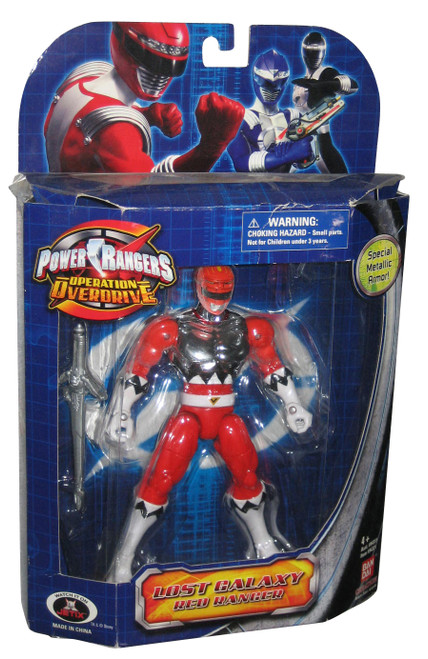 Power Rangers Operation Overdrive Lost Galaxy Red Ranger Figure w/ Special Metallic Armor