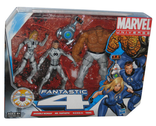 Marvel Universe Fantastic Four Hasbro 3.75 Inch Figure Set - (Invisible Woman / Thing / Herbie / Mr. Fantastic)