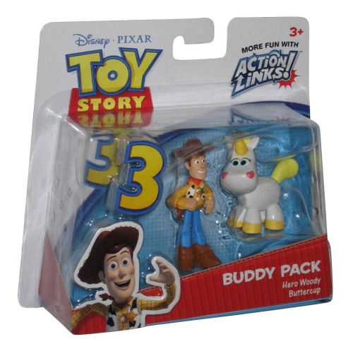 Toy Story 3 Buddy Pack Hero Woody & Buttercup Action Links Figure Set