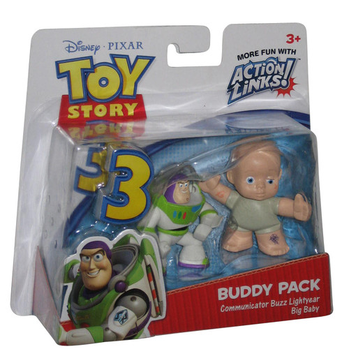 Toy Story 3 Buddy Pack Communicator Buzz Light Year & Big Baby (2009) Mattel Action Links Figure Set