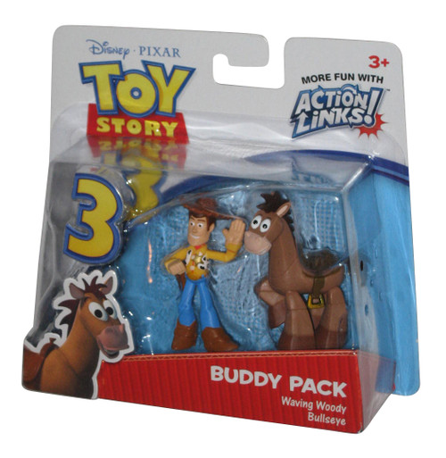 Toy Story 3 Buddy Pack Waving Woody & Bullseye Action Links Figure Set