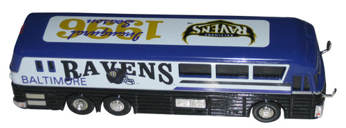 NFL Football Baltimore Ravens (1993) White Rose Toy Bus Vehicle