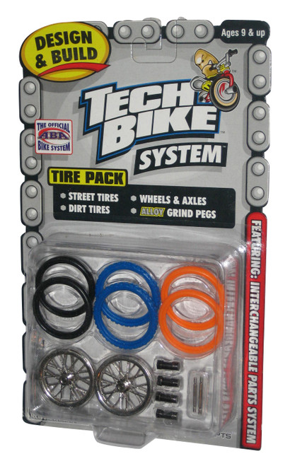 Tech Bike System Street, Dirt, Axles, Alloy Grind Pegs Wheels XConcepts Tire Pack (B)