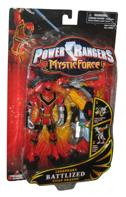 Power Rangers Mystic Force (2006) Legendary Battlized Titan Dragon Red Figure Set