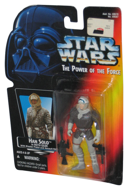 Star Wars Power of The Force Han Solo Hoth Gear Red Card Figure