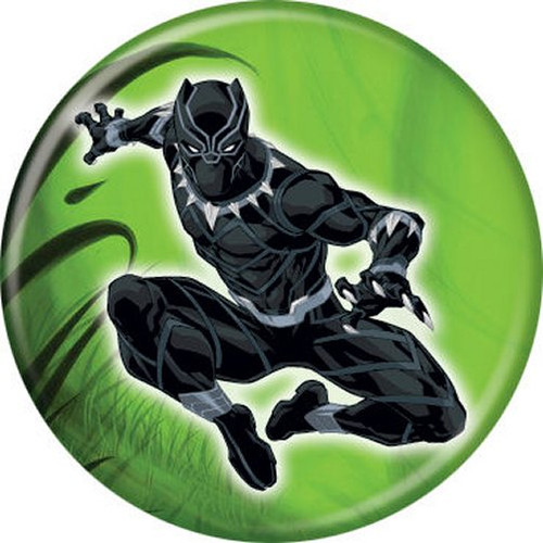 Marvel Comics Black Panther Green Licensed 1.25 Inch Button 86469