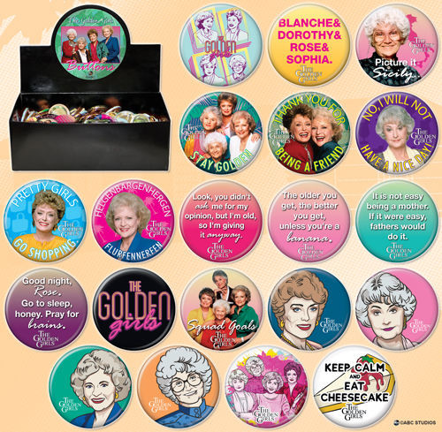 The Golden Girls Licensed 1.25 Inch Button Set - (20 Buttons)