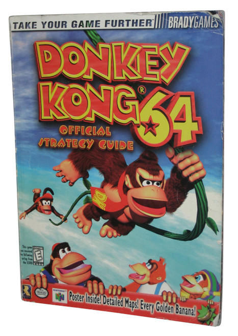 Donkey Kong 64 Official Strategy Guide Book w/ Poster