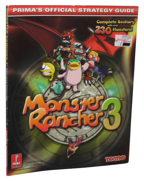 Monster Rancher 3 Prima Games Official Strategy Guide Book - (A)