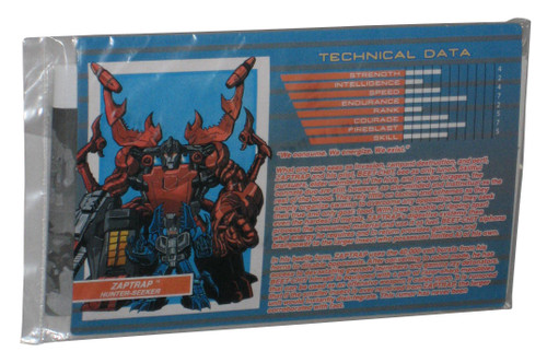 Transformers Timelines Decepticon Zaptrap Technical Data Card - (No Figure)