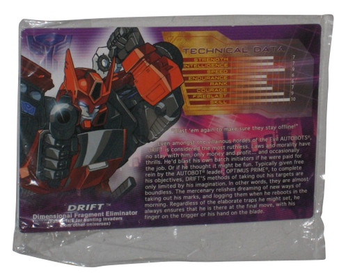 Transformers Timelines Shattered Glass Drift Technical Data Card - (No Figure)