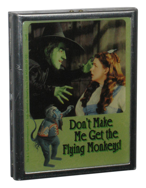 Wizard of Oz Wicked Witch Don't Make Me Get The Flying Monkey's Metal Card Case
