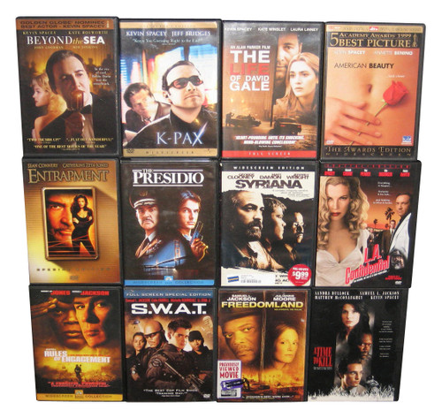 Action / Thriller DVD Lot - 12 DVDs - (Kevin Spacey American Beauty / K-Pax / LA Confidential / SWAT)