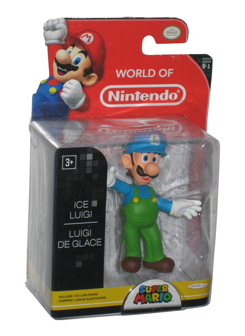 World of Nintendo Super Mario Bros. Ice Luigi Jakks Pacific Mini Figure