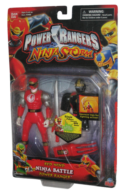 Power Rangers Ninja Storm (2003) Bandai Red Wind Battle Figure