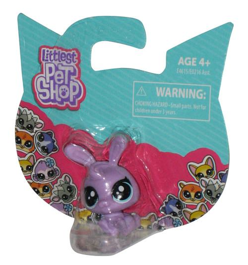 Littlest Pet Shop Purple Bunny Hasbro Mini Scale Toy Figure