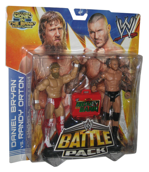 WWE Daniel Bryan vs. Randy Orton Battle Pack Figure Set 2-Pack w/ Money Bank Brief Case