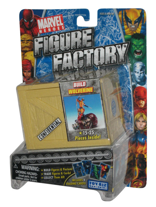 Marvel Build Figure Factory (2005) Toy Biz X-Men Wolverine w/ Cards