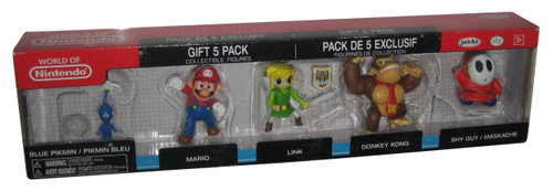 World of Nintendo Gift Set (2016) Jakks Pacific Figure Set 5-Pack - (Mario, Link, Donkey Kong & Shy Guy)