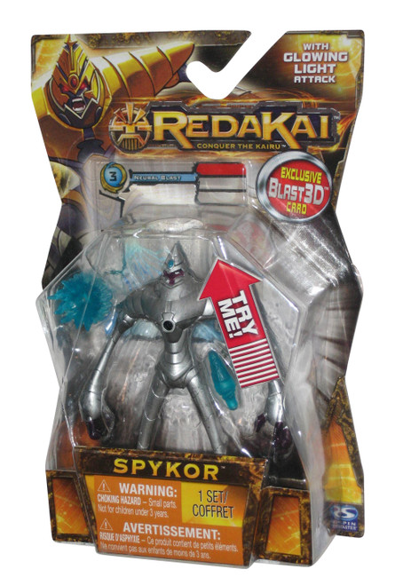 Redakai Conquer The Kairu Spykor Toy Figure w/ 3D Card
