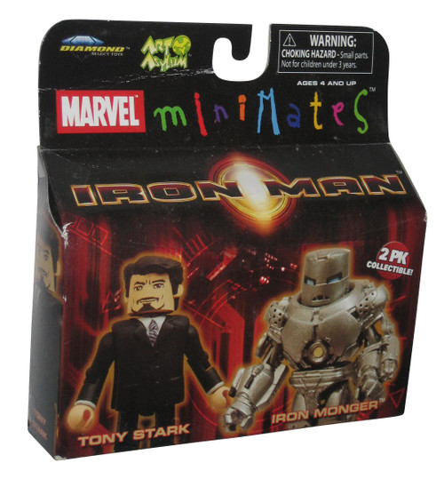 Marvel Iron Man Movie Tony Stark & Monger Series 21 MiniMates Figure Set 2-Pack