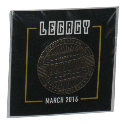 Loot Crate Heroes Never Die Founder March Legacy 2016 Video Game Pin