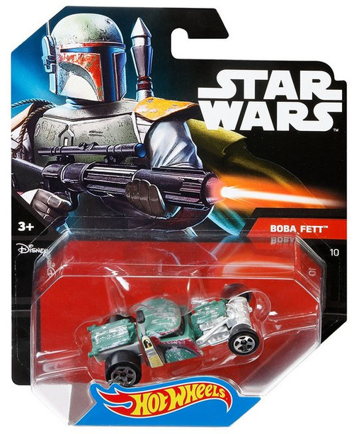 Star Wars Boba Fett Hot Wheels Disney Mattel Toy Car