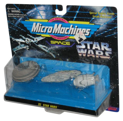 Star Wars XI Space (1996) Micro Machines Toy Set - (Bespin Cloud City / Mon Rebel Cruiser / Escape Pod)