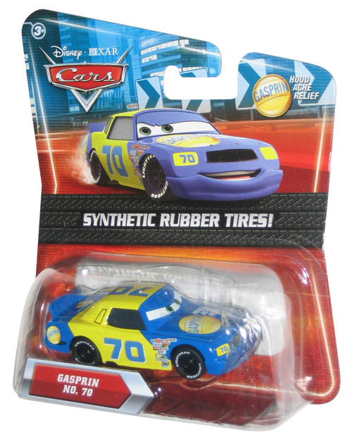 Disney Pixar Cars Movie Gasprin Synthetic Rubber Tires No. 70 Die-Cast Toy Car