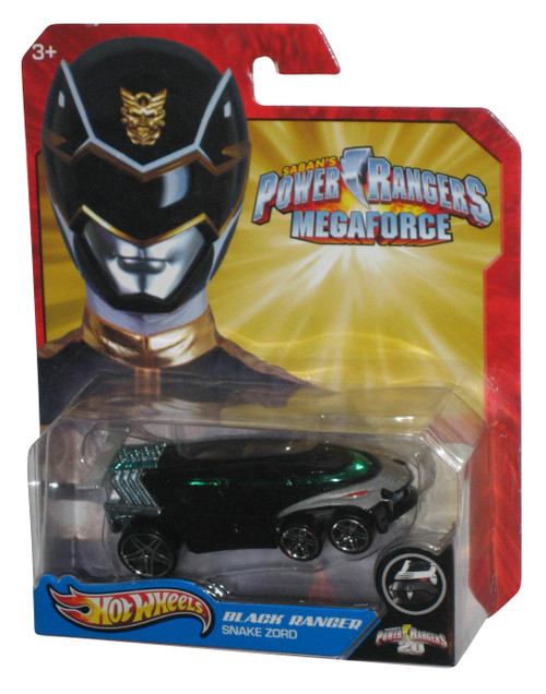 Power Rangers Hot Wheels Black Ranger Snake Zord Toy Car