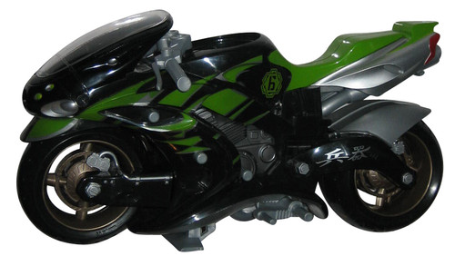 GI Joe Sigma 6 Black & Green (2005) Hasbro Ninja Hovercycle Bike Toy