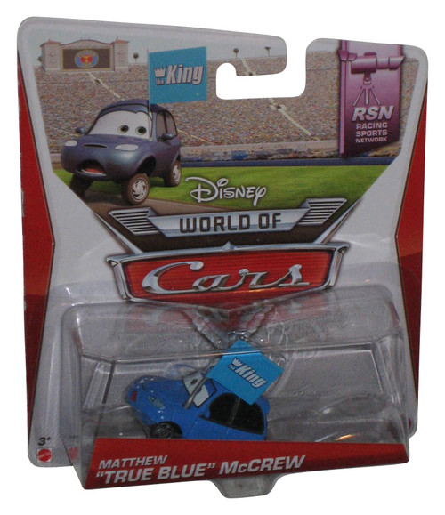 Disney Cars Movie RSN Racing Sports Network (2013) Matthew True Blue McCrew Toy Car
