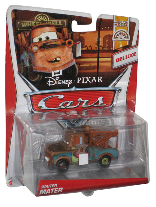 Disney Cars Movie Wheel Well Motel Deluxe Waiter Mater Toy  Car