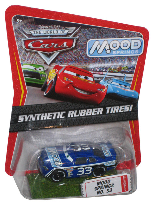 Disney Cars Movie Exclusive Synthetic Rubber Tires Mood Springs Car #33 - (Cracked Plastic)